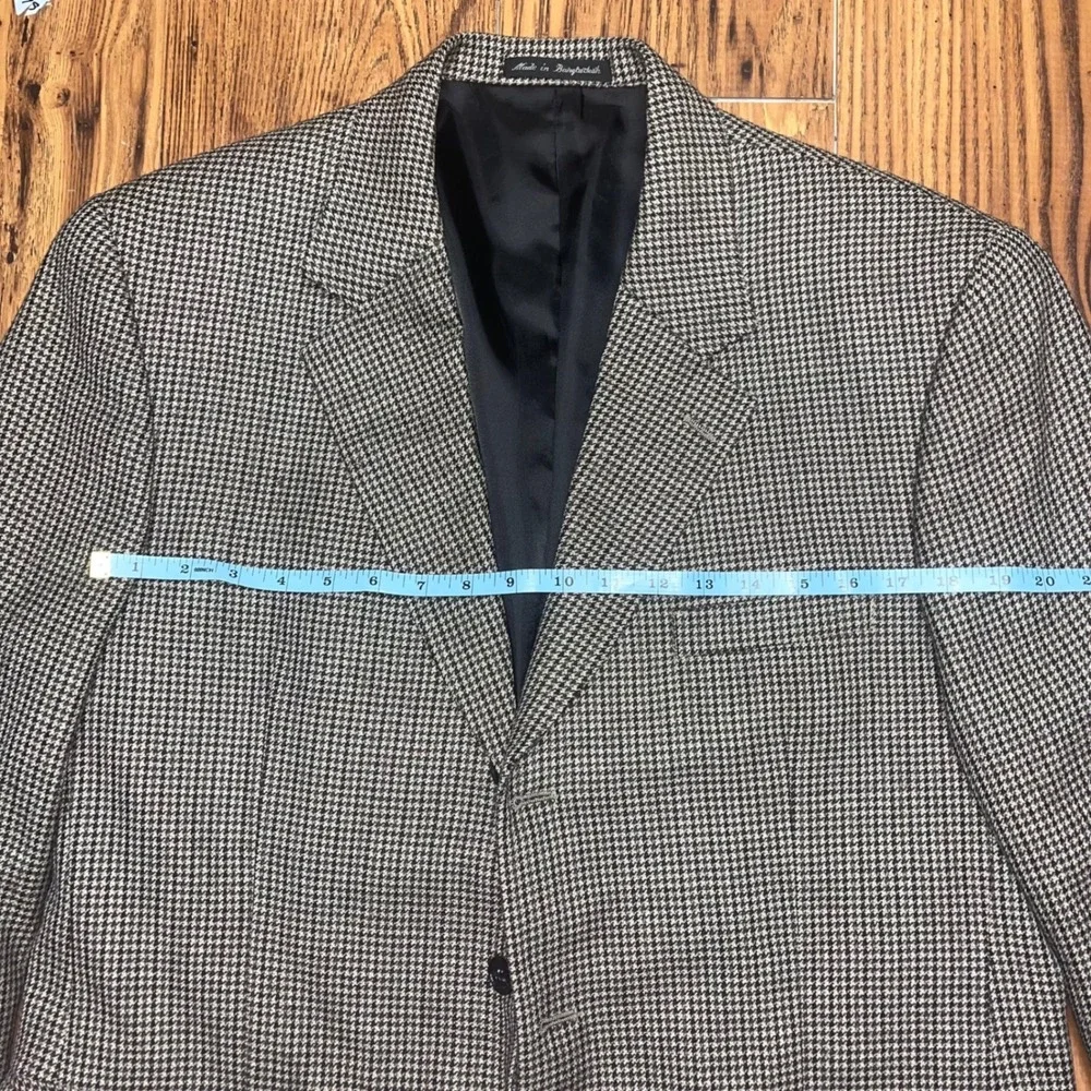 The Savile Row | SR | Macy's Men's Store |‎ Houndstooth 100% Wool | Blazer